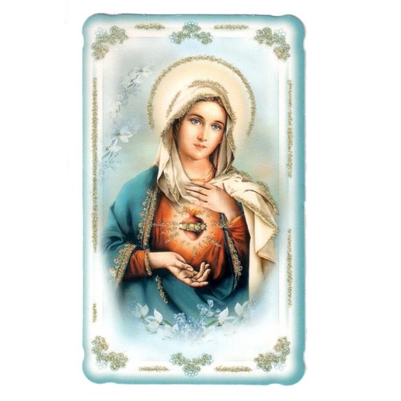 Mária szíve aranyozott szentkép