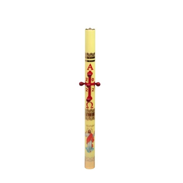 Uskrsna svijeća na parafinsko ulje - 90cm
