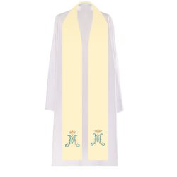 Hímzett stóla - Mária monogrammal