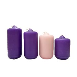 Adventi gyertyacsomag 4 x 6-7-8-9 cm