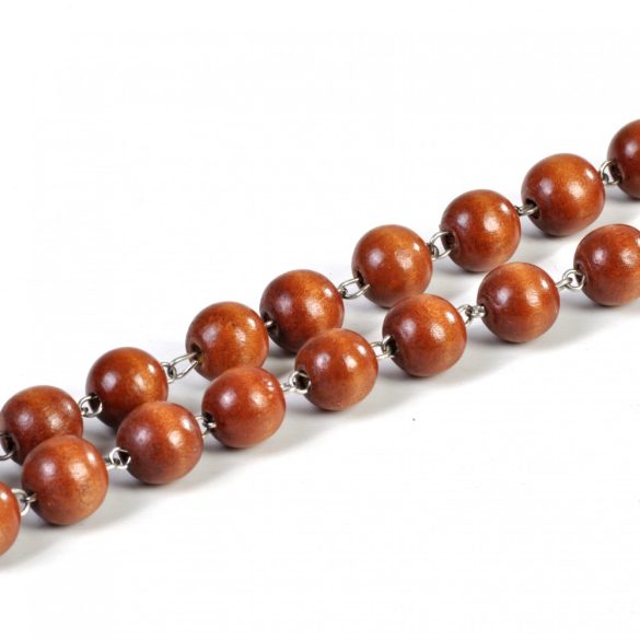 Rózsafüzér fából, 61cm