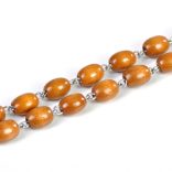 Rózsafüzér Irgalmas Jézus medállal