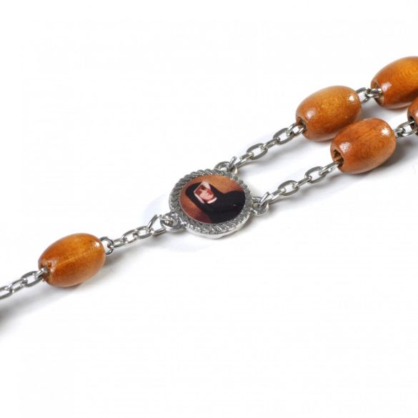 Rózsafüzér Irgalmas Jézus medállal