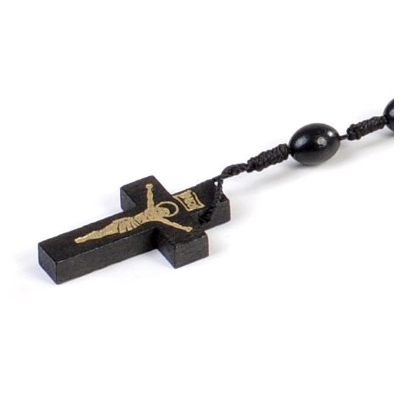 Zsinóros fa rózsafüzér ovál szemekkel