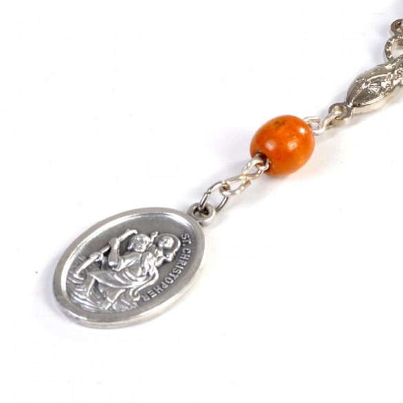 Drvena krunica - desetica sv. Kristofor