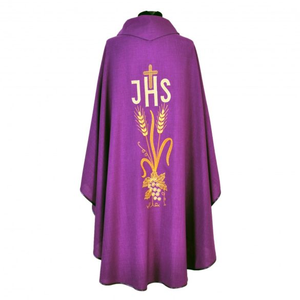 Miseruha JHS hímzéssel liturgikus színekben