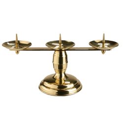 Gyertyatartó három ágú 19 cm