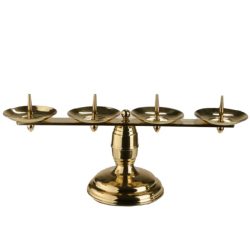 Gyertyatartó négy ágú, 28 cm