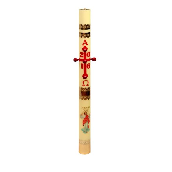  Uskrsna svijeća na parafinsko ulje - 110cm 