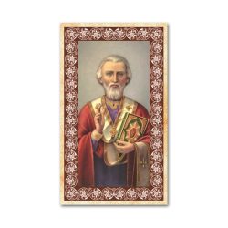 Aranyozott szentkép - SZENT MIKLÓS PÜSPÖK