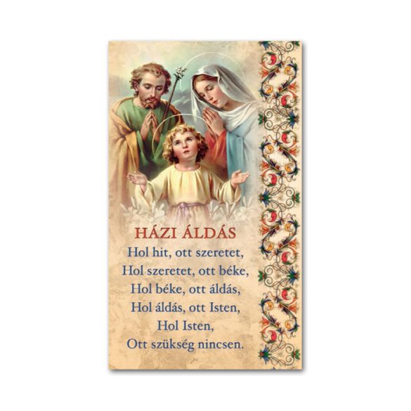 Aranyozott szentkép - Házi áldás