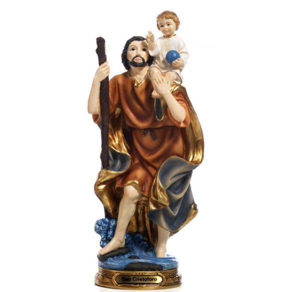 Szent Kristóf szobor 20,3 cm
