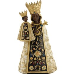Fekete Madonna szobor 15 cm