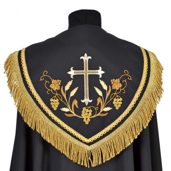 Hímzett palást-fekete