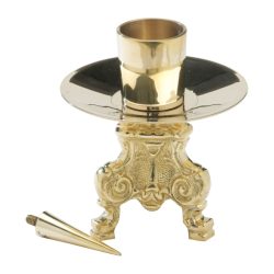 Aranyozott gyertyatartó 13 cm