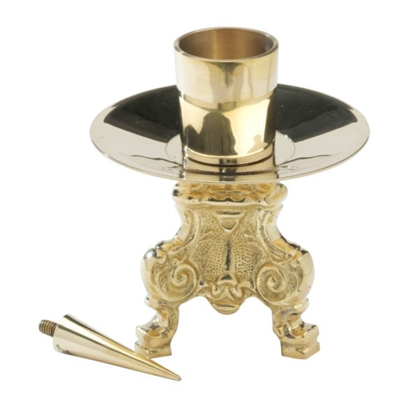 Aranyozott gyertyatartó 13 cm