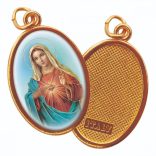 Medaljica Sveto Srce Marijino - ovalna