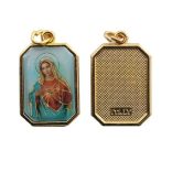 Medaljica Sveto Srce Marijino - ovalna