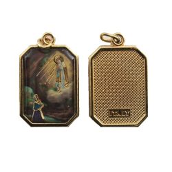 Lourdes-i Szüzanya aranyozott medál